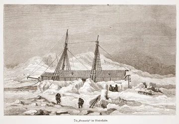 Die Germania für den Winter gerüstet, 1876
