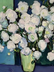Malerische weiße Blumen