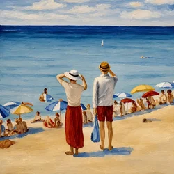 Sommerstrandblick