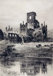 Kirkstall Abbey von Südosten
