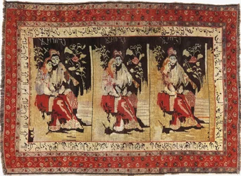 Nahaufnahme eines Karabagh-Teppichs, Aserbaidschan