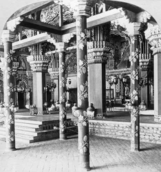 Die Mahratta Durbar Halle, Palast der Prinzessin von Tanjore, Tanjore Thanjavur, Indien, 1901