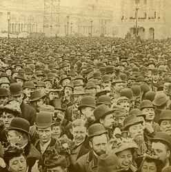 Menschenmenge bei der Eröffnung der Kolumbianischen Ausstellung, Chicago, Illinois, USA, 1893