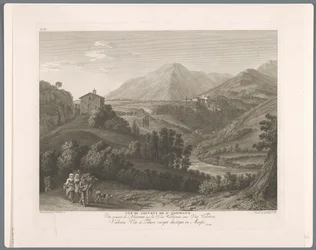 Ansicht von San Cosimato Suite von VI Ansichten der Umgebung von Rom (Serientitel)