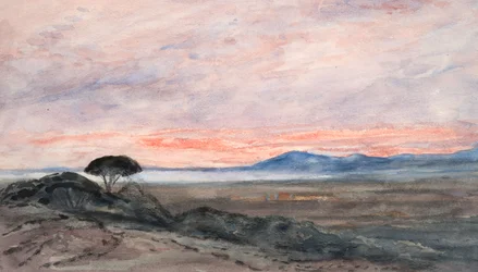 Landschaft: Sonnenuntergang