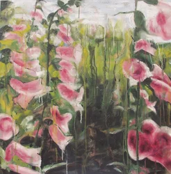 Lebendige Gartenblüten