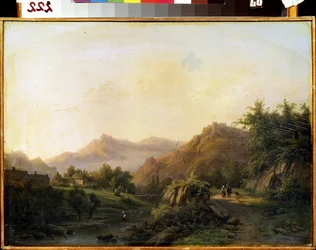 Landschaft mit Weg