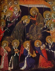 Die Krönung der Jungfrau Maria, 1374