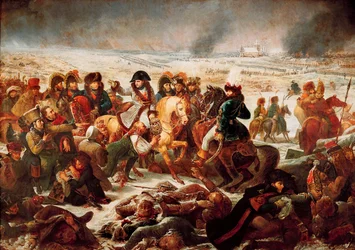Napoleon I. auf dem Schlachtfeld von Eylau am 09.02.1807. 1808