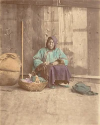 [Chinesische Frau mit Korb], 1870er Jahre