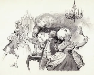 Perücken in Flammen