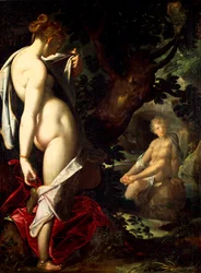 Hermaphroditus und Salamace, von Bartholomaeus Spranger (1546-1611)