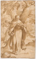Der heilige Dominikus liest