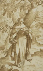Heiliger Dominikus liest