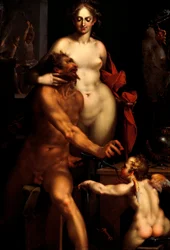 Venus in der Schmiede des Vulkan, Jupiter und Antiope