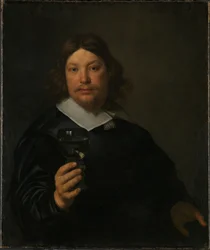 Mann mit einem Glas Wein
