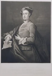 Porträt von George Frederick Handel (1685-1759) graviert von Charles Turner (1773-1857) 1821