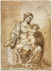 Madonna stillt das Christkind, ca. 1670