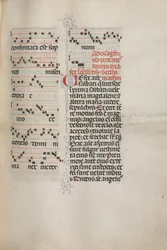 Missale: Fol. 172: Musik für Alleluia usw. zu Beginn von Ostern, 1469