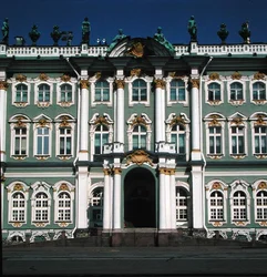 Fassade der Eremitage, 1753-62 (Detail)