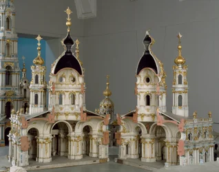 Projekt für das Kloster der Jungfrau der Auferstehung (Smolny) in Sankt Petersburg