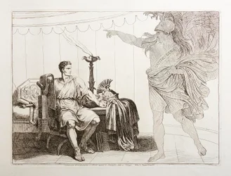 Caesars Geist erscheint Brutus vor der Schlacht bei Philippi