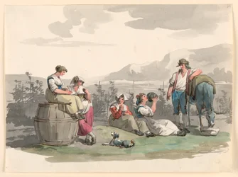 Ruhe während der Weinlese, 1807-08