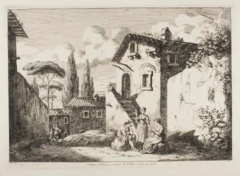 Malerisches Gebäude in der Nähe der Villa d