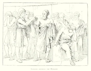 Sokrates trinkt den Schierlingsbecher