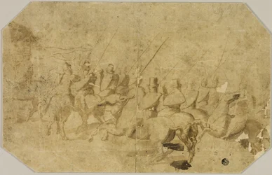 Eine Gruppe von Reitern