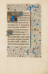 Der heilige Barnabas liest aus einem Buch