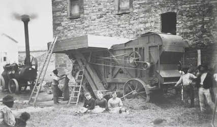 Dampfdreschmaschine, Mons, 1883