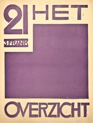 Titelblatt für die Zeitschrift "Het Overzicht", ca. 1922-1925