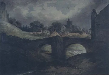 Brecon Stadt und Brücke