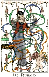 Die Bänder, Kleid im Flapper-Stil, ca. 1919