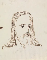 Studie für, Christi Einzug in Jerusalem