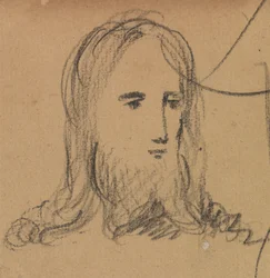 Studie des Gesichts von Jesus