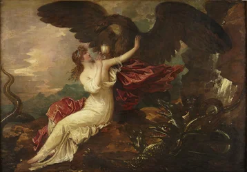 Adler bringt Becher zu Psyche