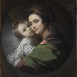 Elizabeth Shewell West und ihr Sohn Raphael