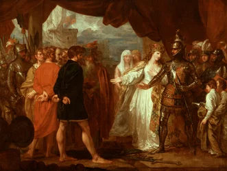 Königin Philippa bittet um das Leben der Bürger von Calais, 1788