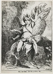 Der Engel der Auferstehung, aus "Specimens of Polyautography"