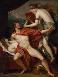 Thetis bringt Achilles die Rüstung