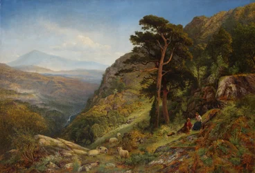 Auf den Hügeln über Betws-y-Coed, Wales