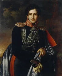 Porträt von Graf Nikolay Alexandrovich Samoylov 1800-1842, ca. 1825