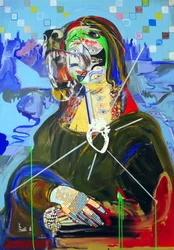Übermalung: Mona Lisa, 2018