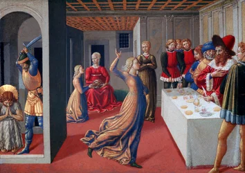 Das Fest des Herodes und die Enthauptung von Johannes dem Täufer, 1461-1462