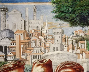 Architektur der Stadt Rom (Detail)