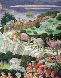 Prozession von Melchior, aus der Kapelle der Könige (Detail)