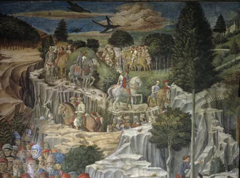 Prozession der Heiligen Drei Könige mit Laurent dem Prächtigen (Fresko)