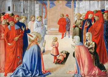 Der heilige Zenobius erweckt einen Jungen von den Toten